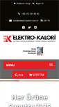 Mobile Screenshot of elektro-kalori.com.tr