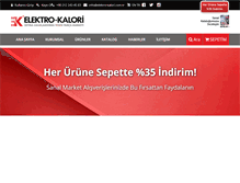 Tablet Screenshot of elektro-kalori.com.tr